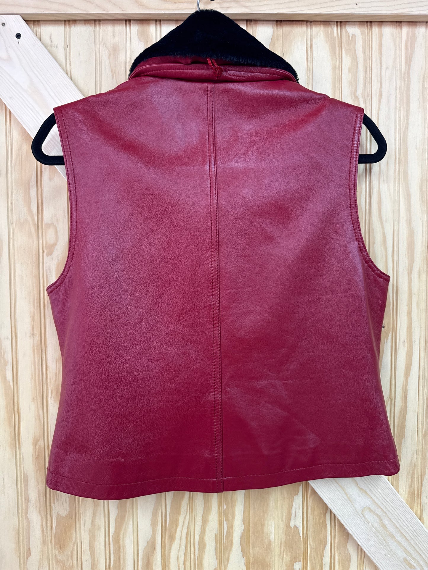 Red Leather Vest