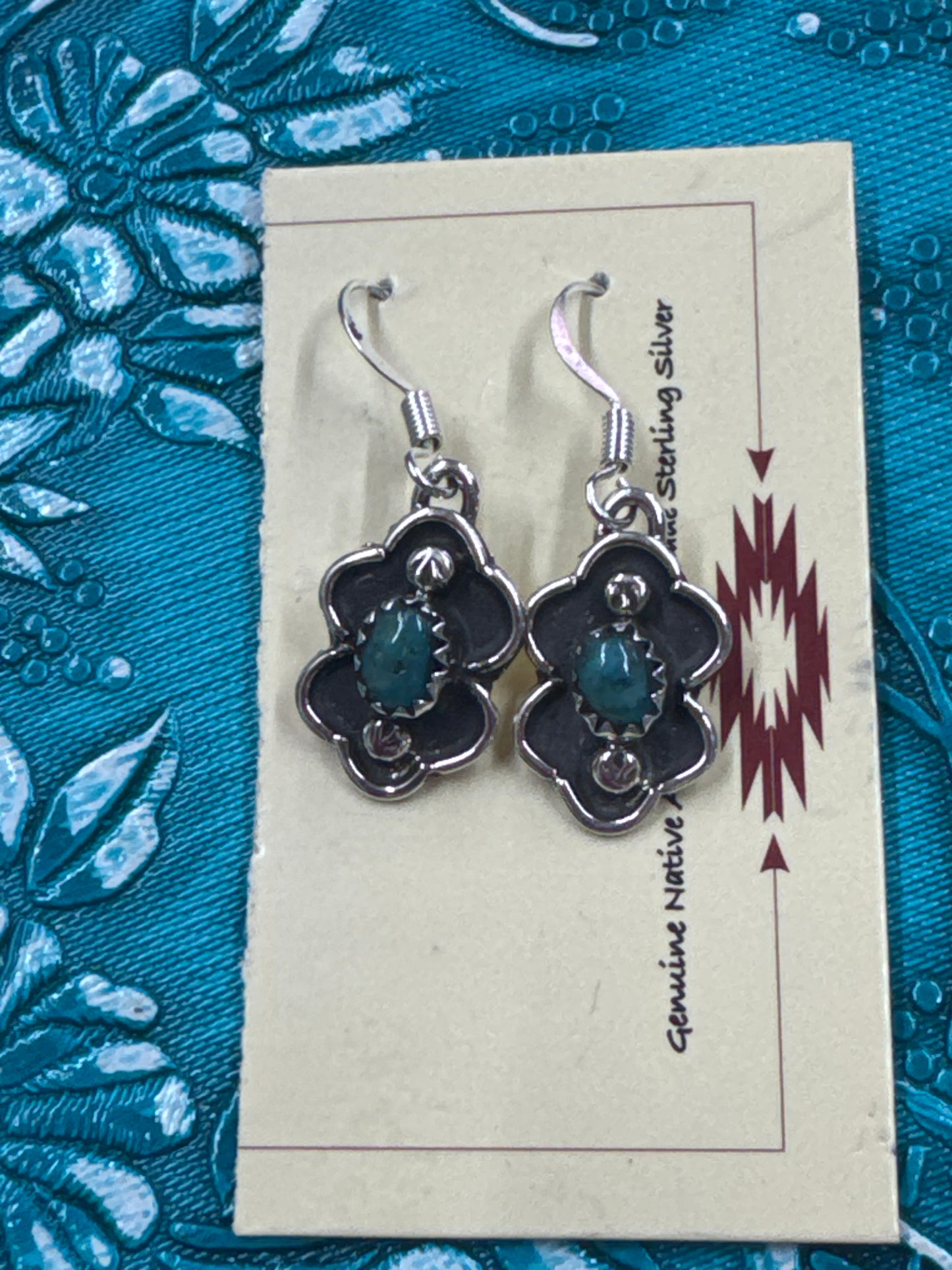 Turquoise Navajo Dangle Earrings