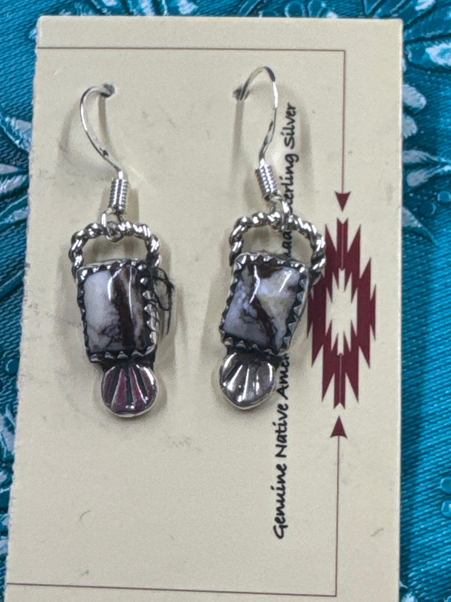 Navajo Wild Horse Dangle Earrings