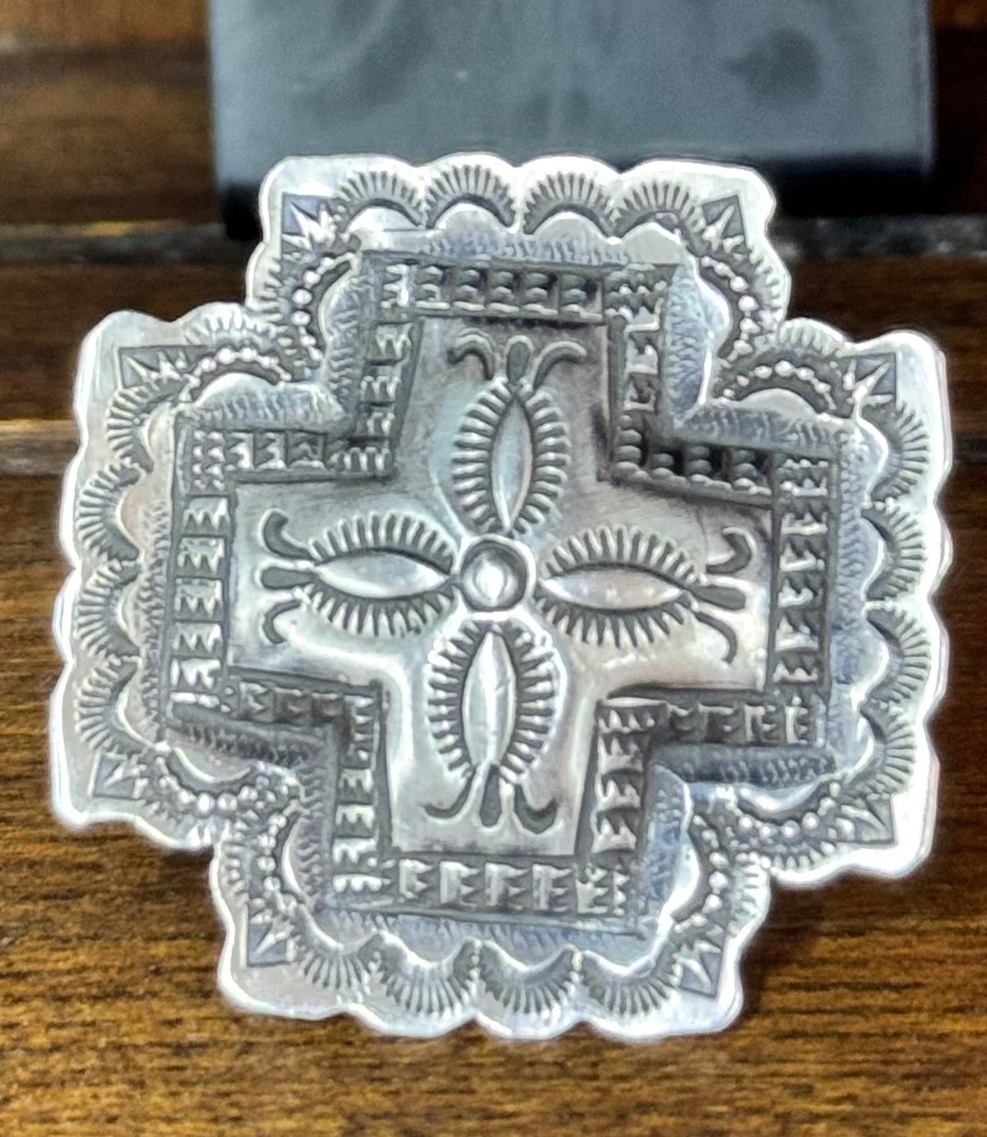 Navajo Cross Ring - Adjustable