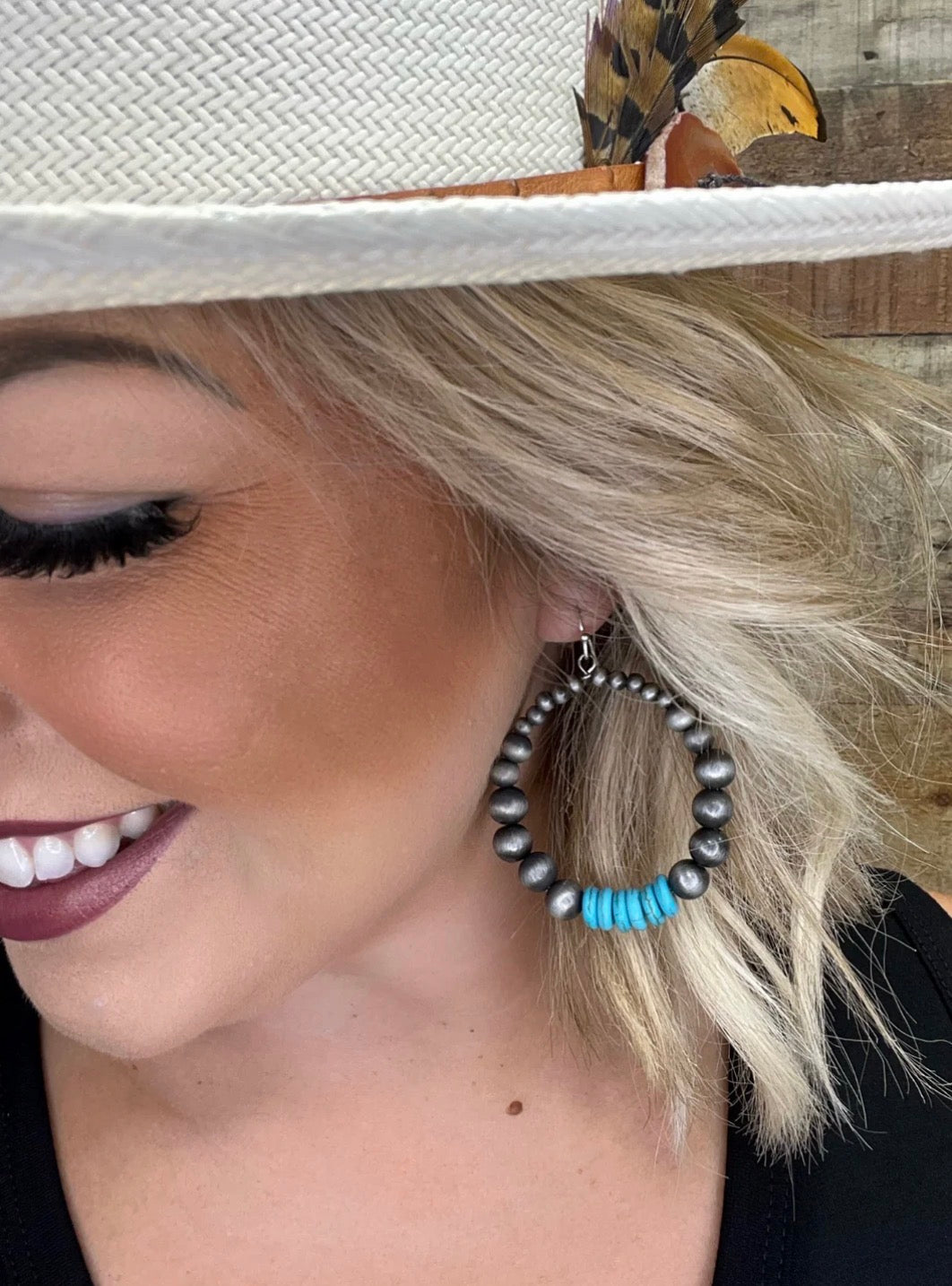 TTT Faux Navajo Pearl Earrings