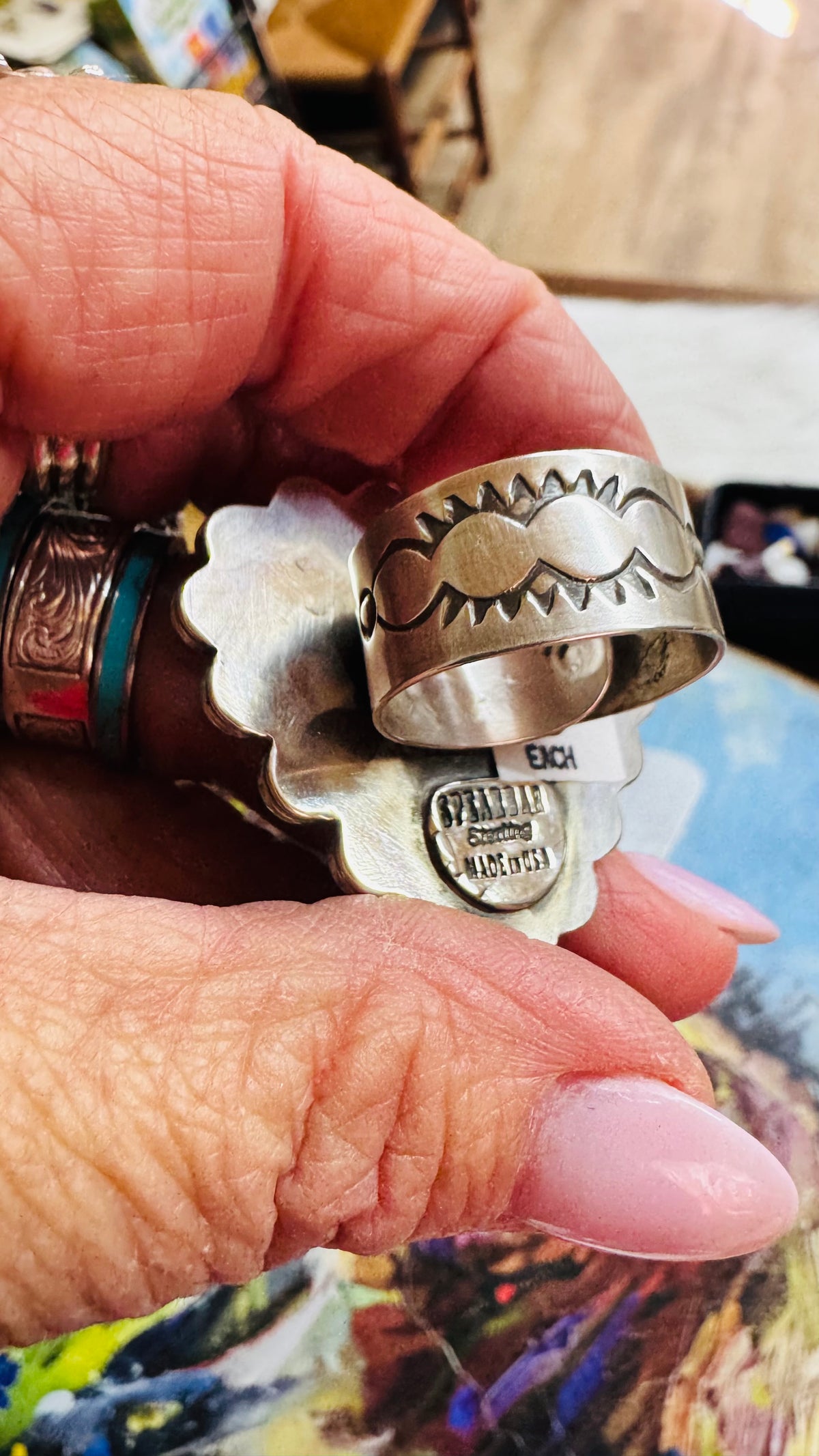 Bumblebee Jasper & Sterling Adjustable Ring