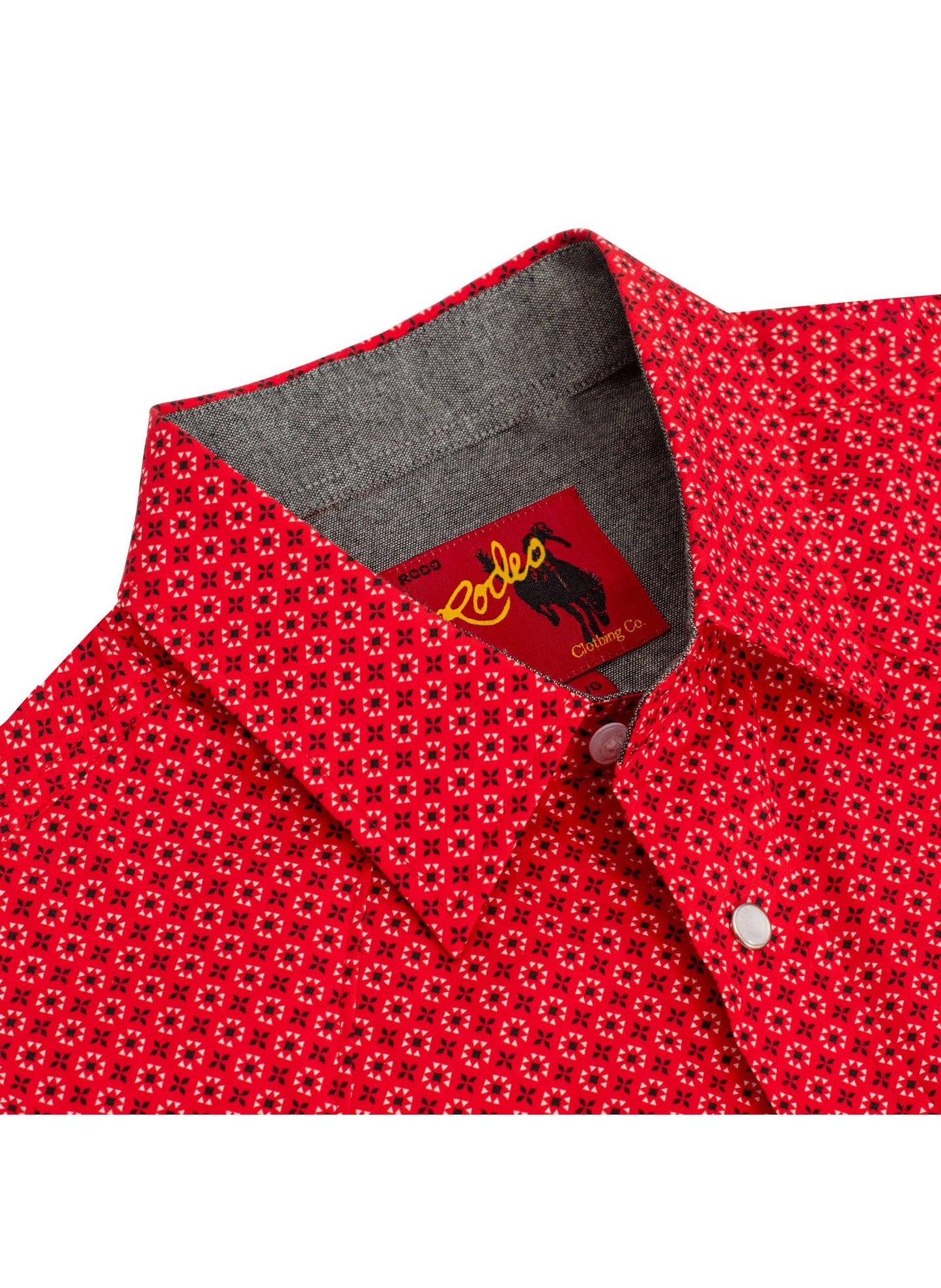 Men's Western Pearl Snap Print Shirt