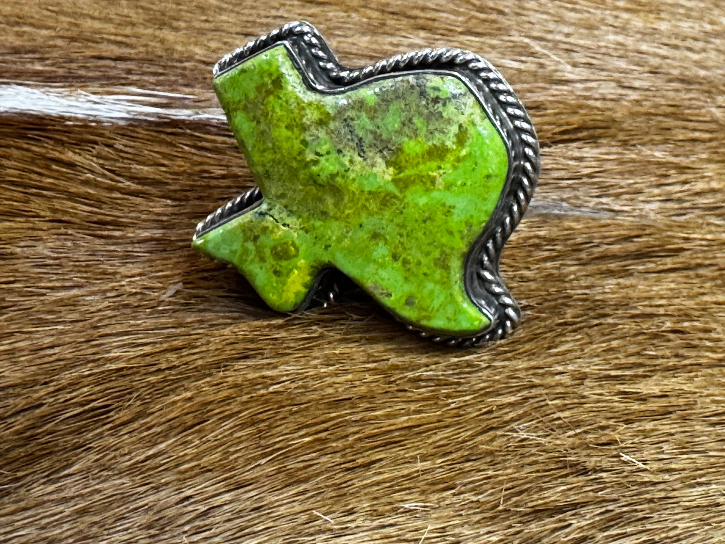 Green Texas Turquoise Ring