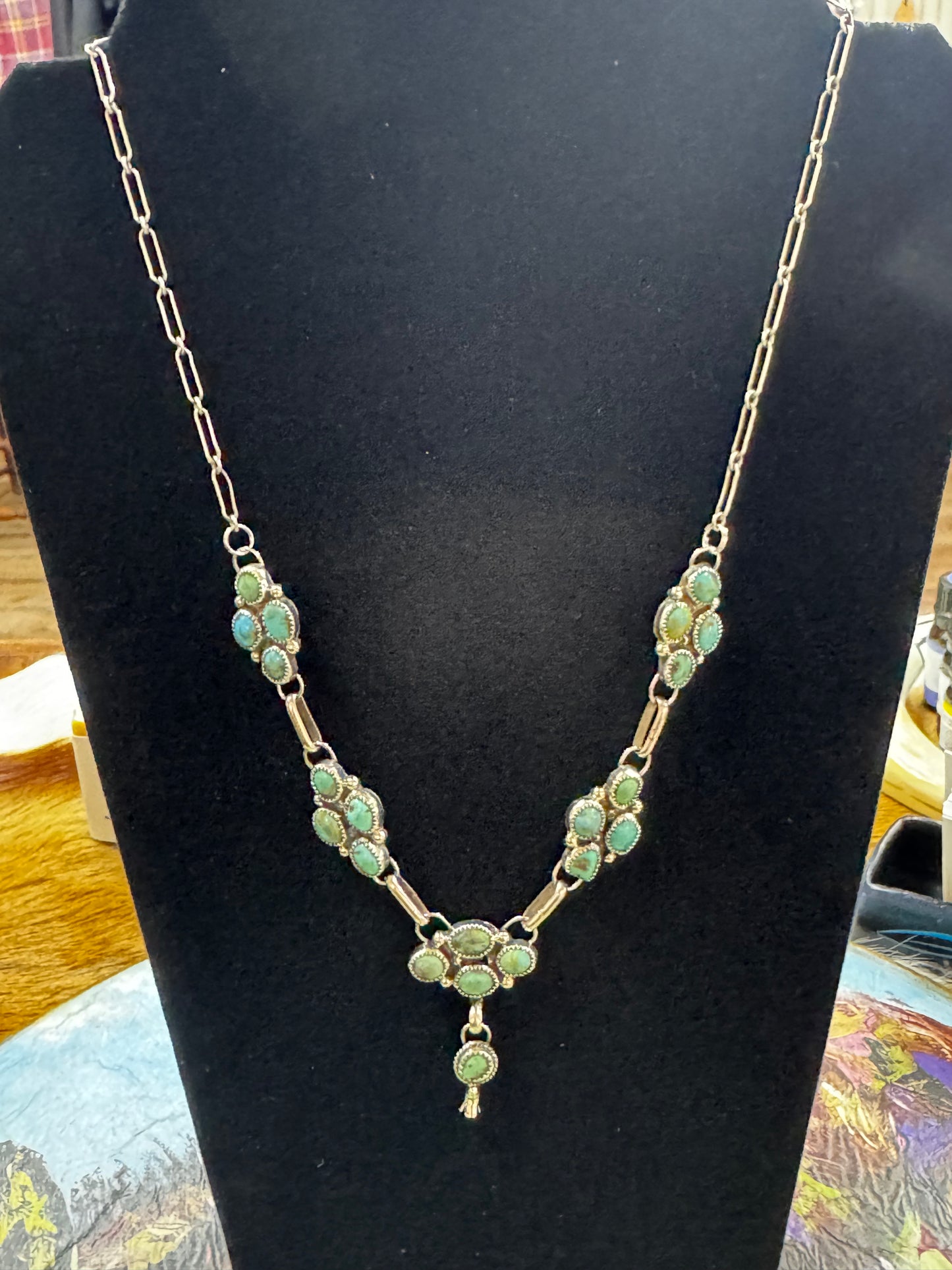 Turquoise Lariat Necklace