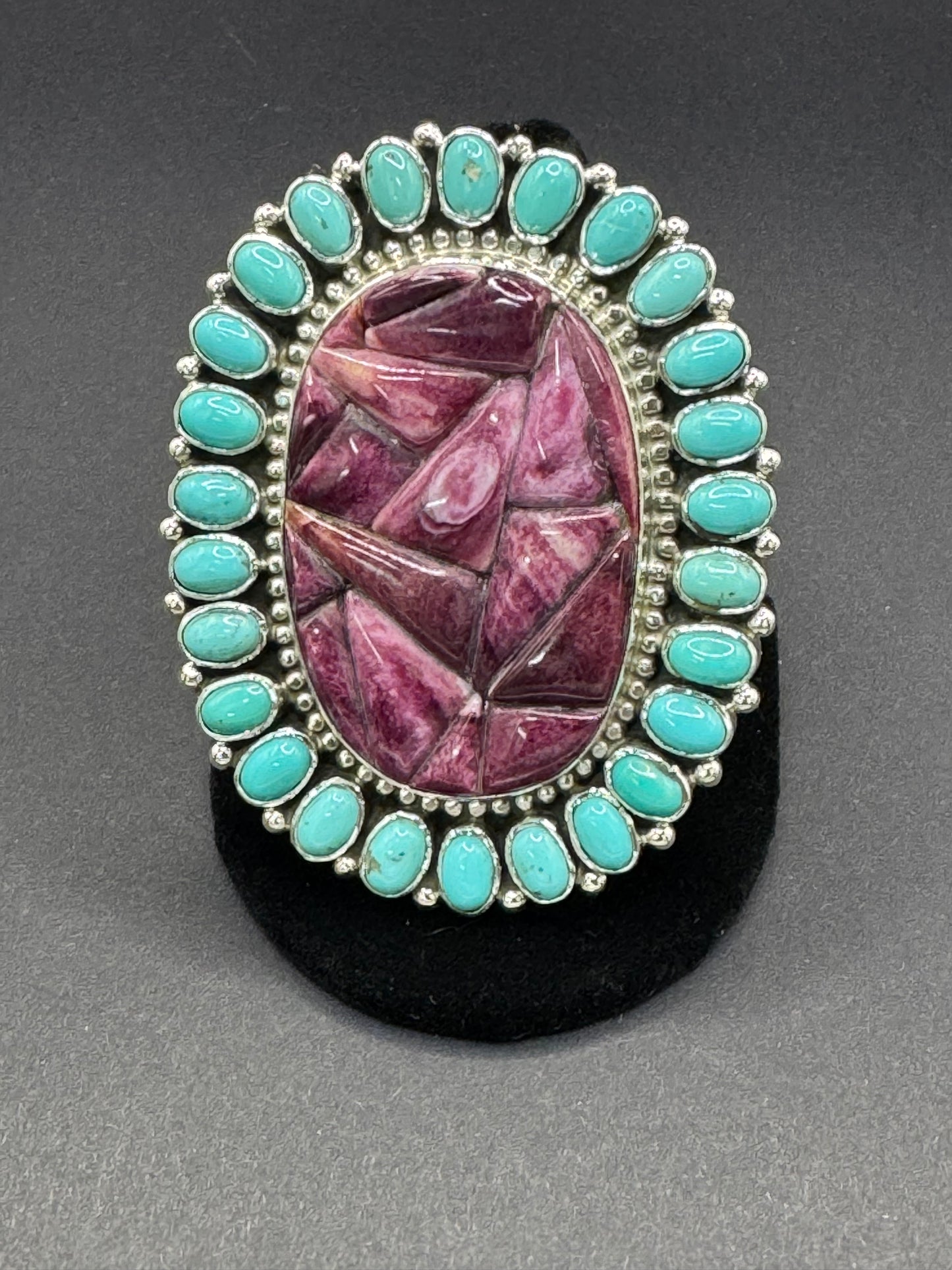 TJR Purple Spiny Turquoise Ring