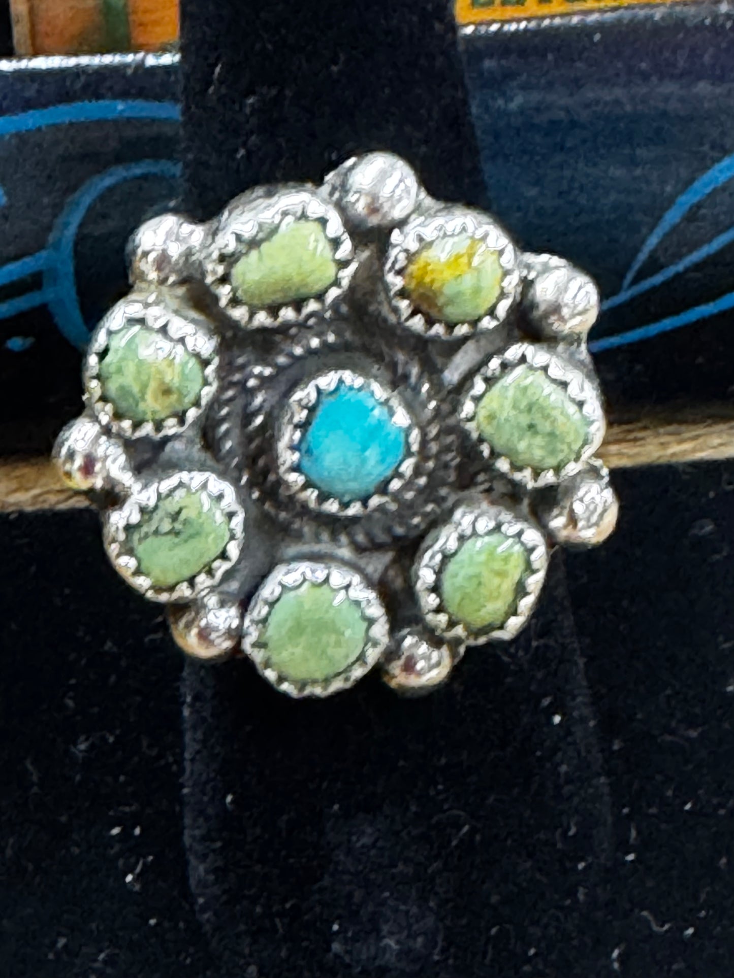 Turquoise Cluster Ring
