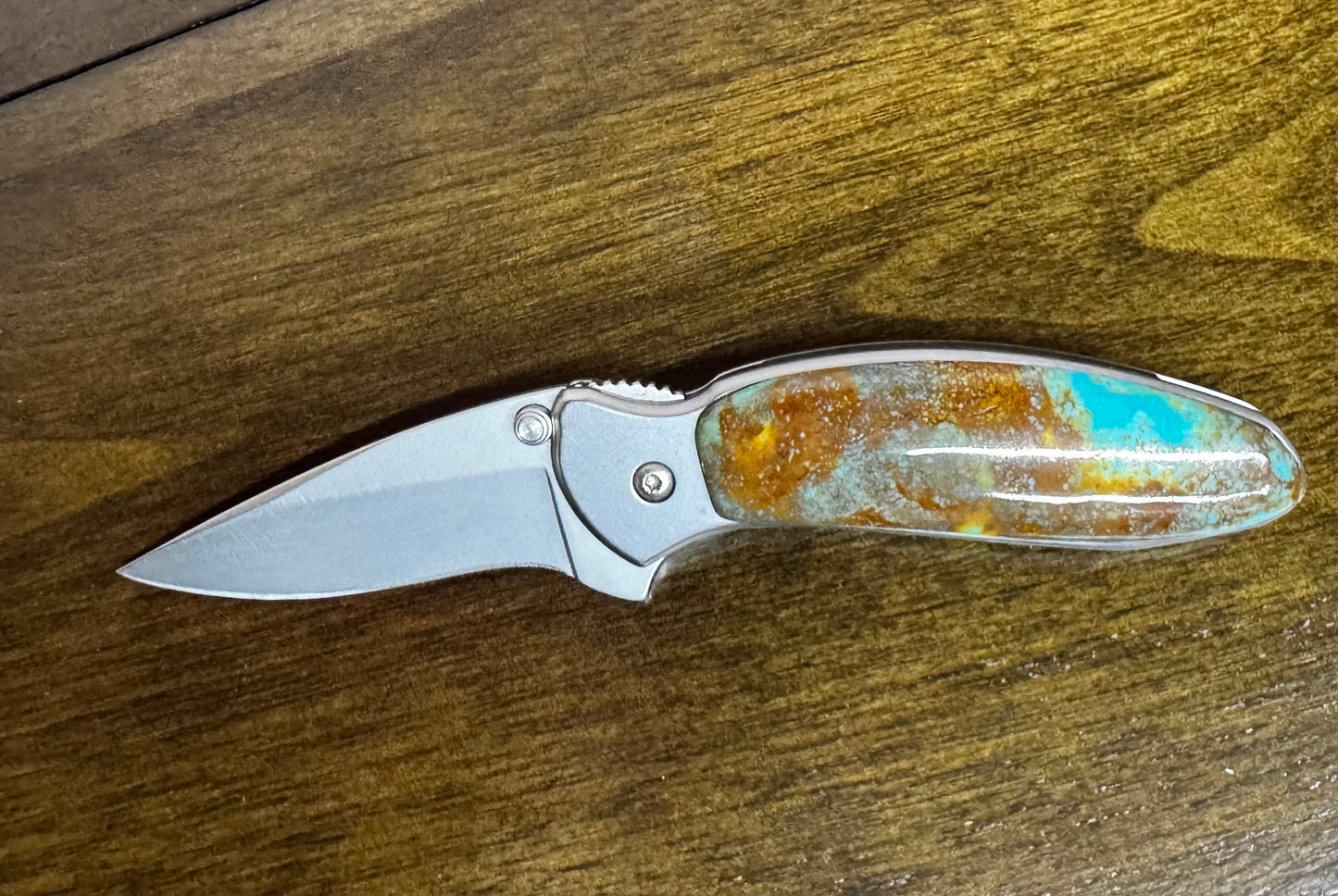 Turquoise Handled Kershaw Knife