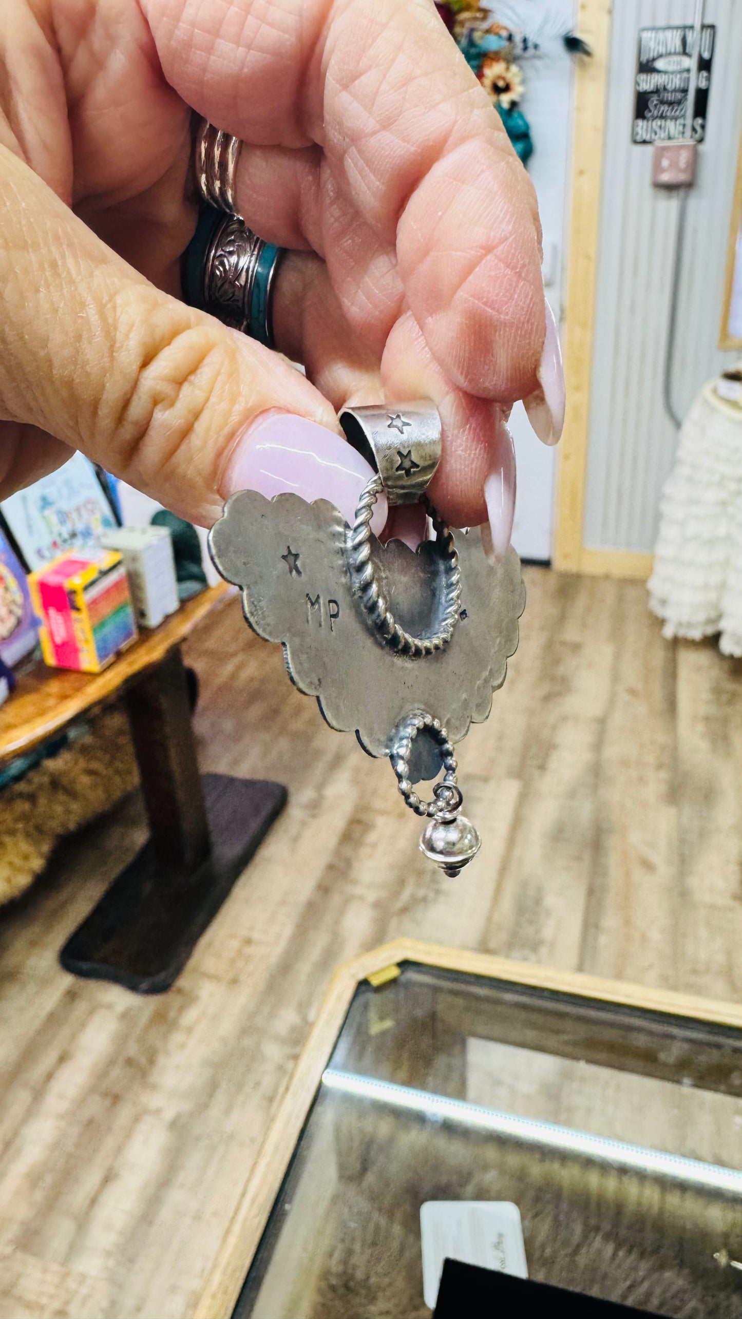 Sterling Bat Pendant
