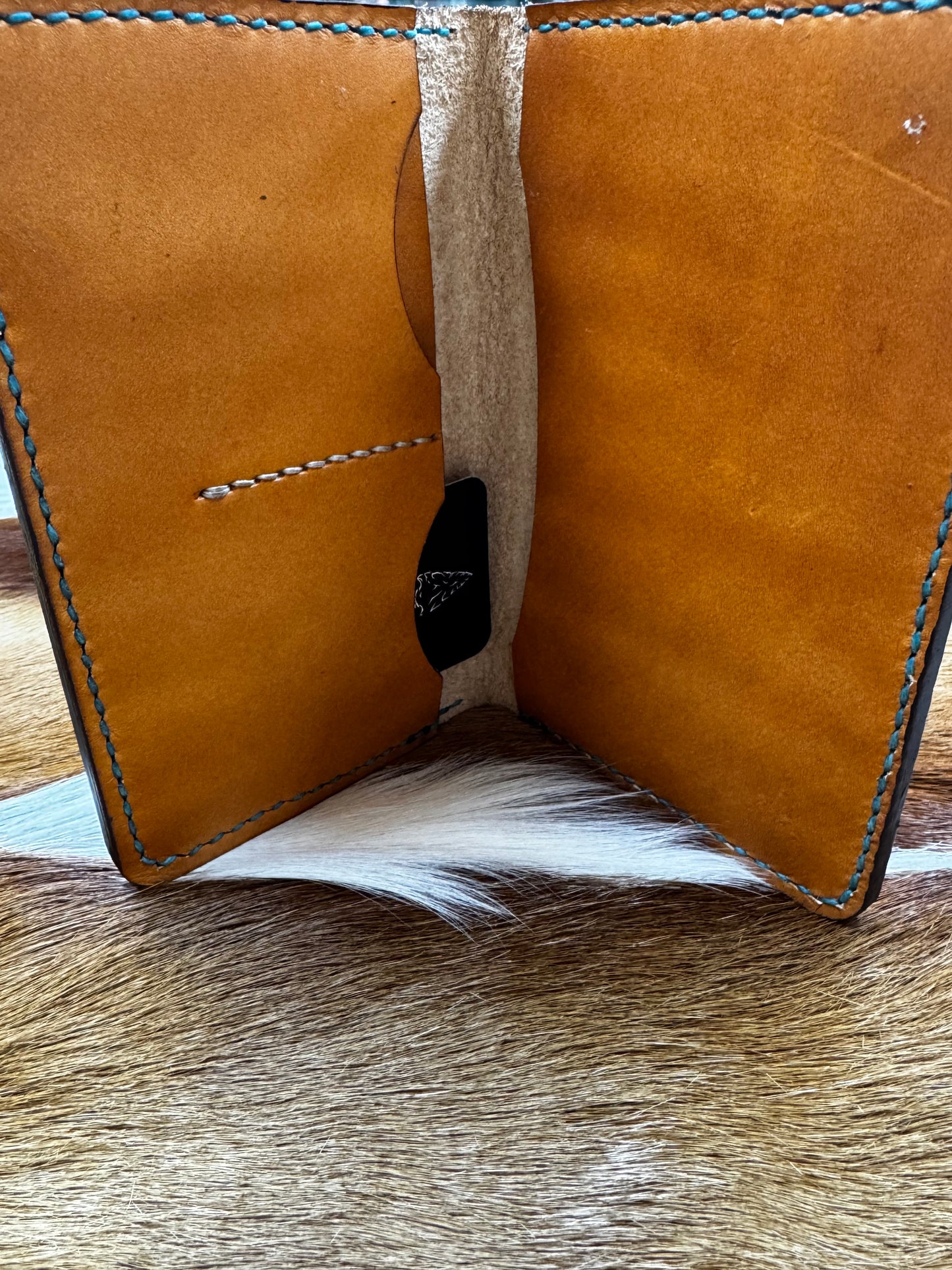 Handmade Field Notes or Passport Cover (Feather Tooled)