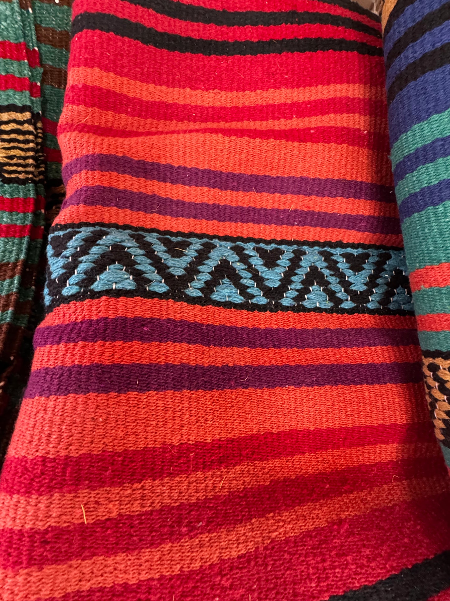 Woven Striped Blanket