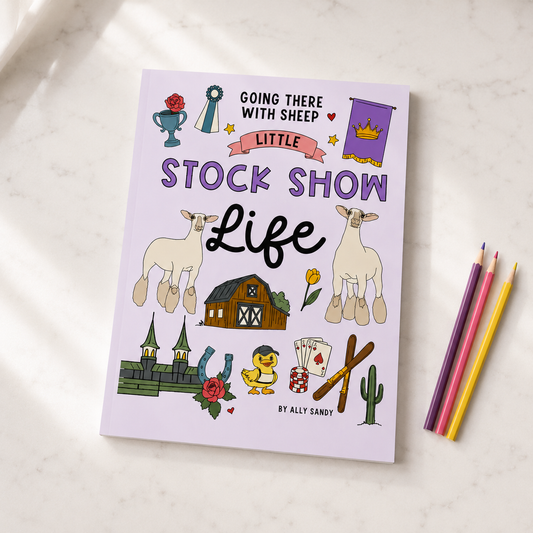 Little Stock Show Life: Going There with Sheep | Livestock Coloring Book for Kids
