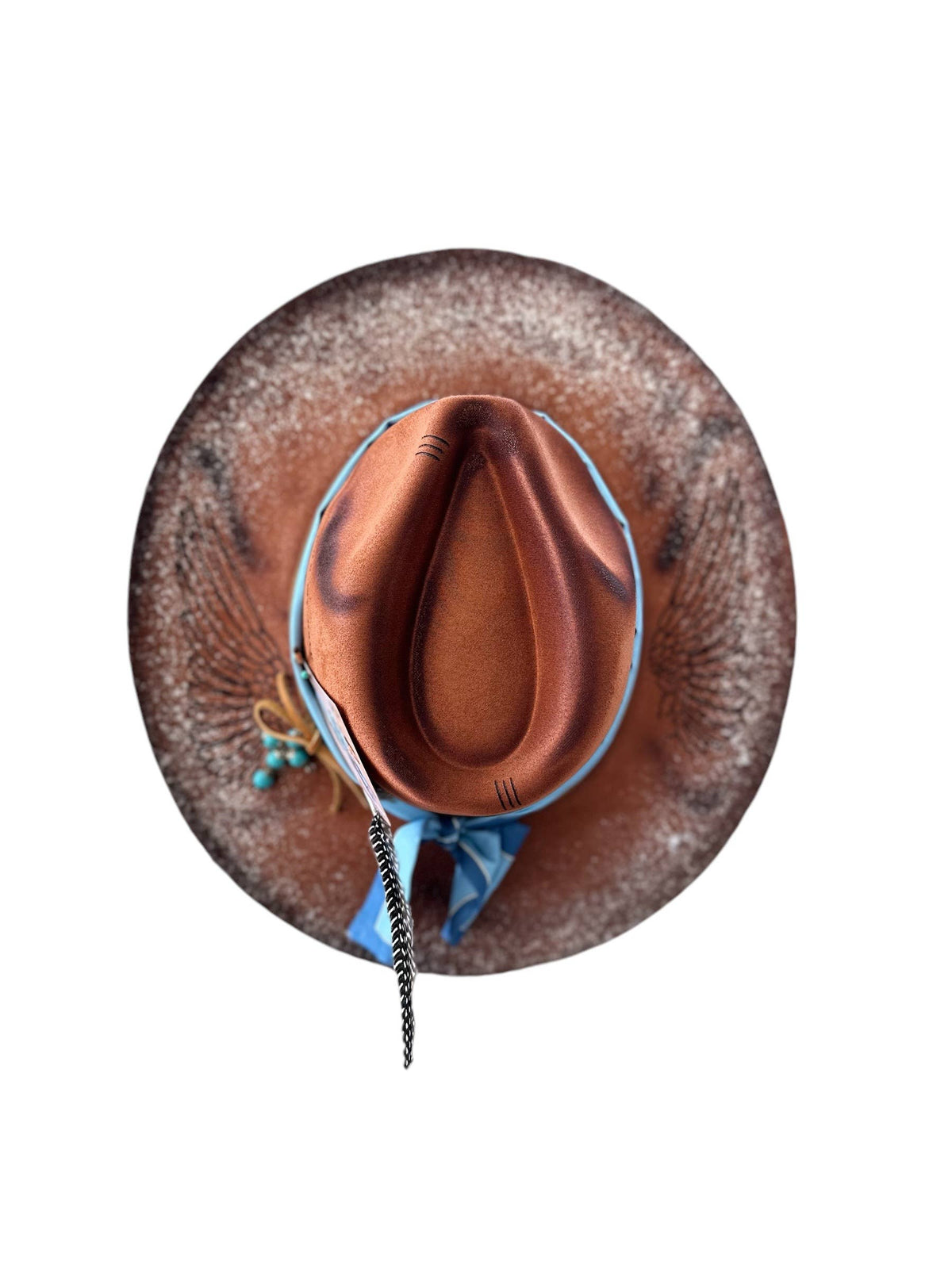 Hold My Halo Ombre Glitter Rancher Custom Hat