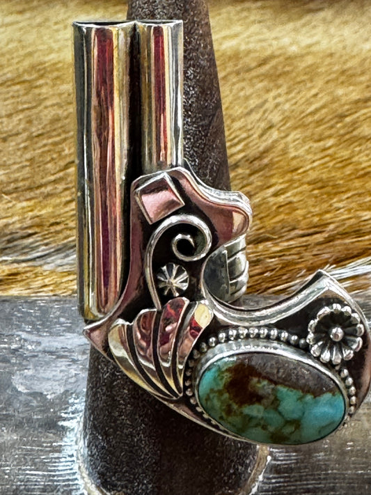 Girl Loves Guns Ring