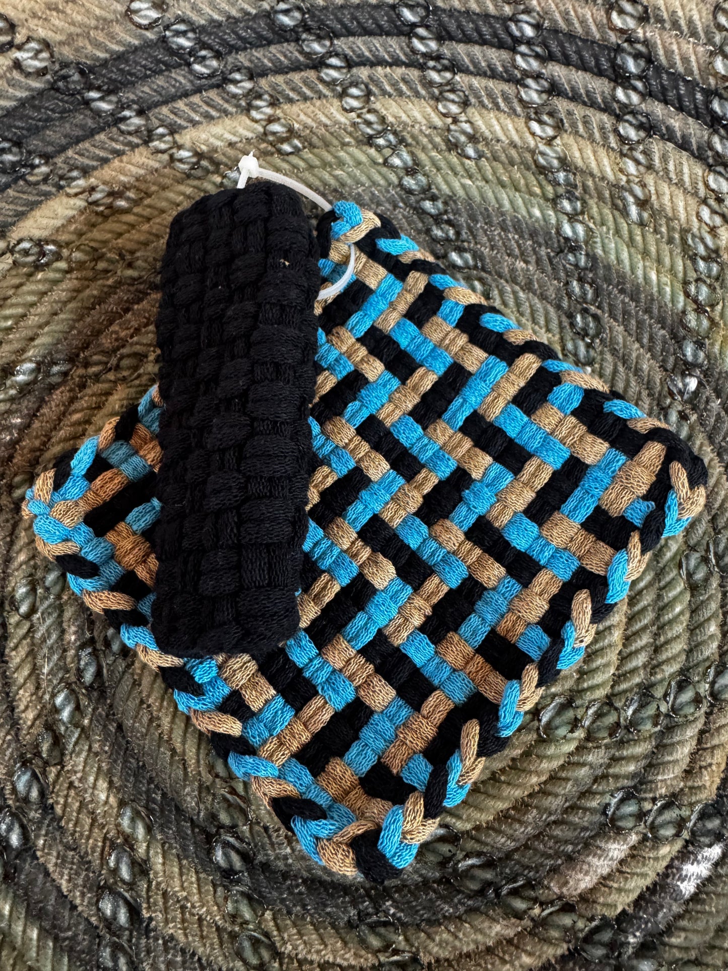 Pot Holder-Trivet with Skillet Handler (Different Color Options)