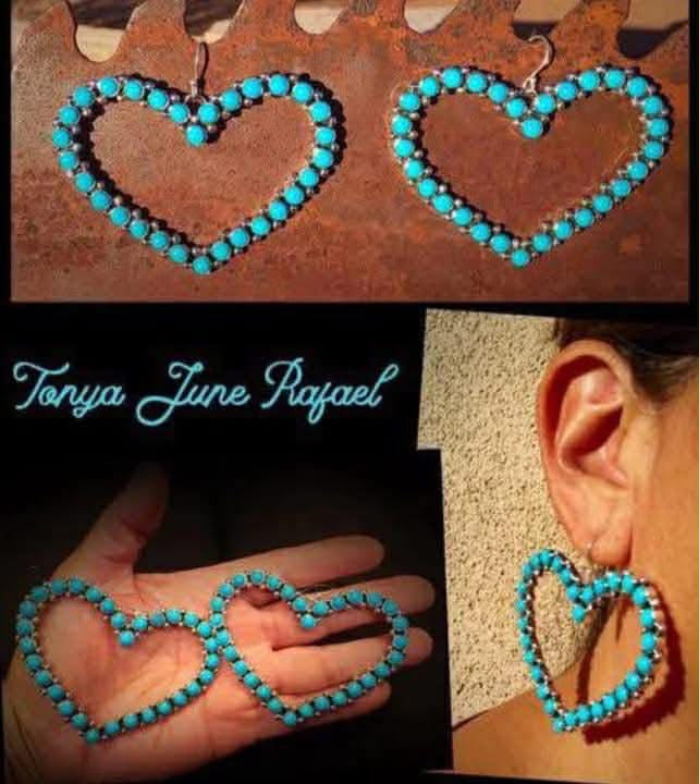 TJR Sleeping Beauty Heart Earrings