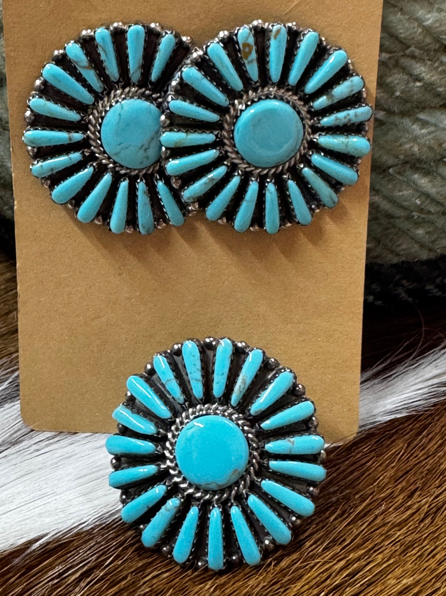 Turquoise Earrings and Ring Set