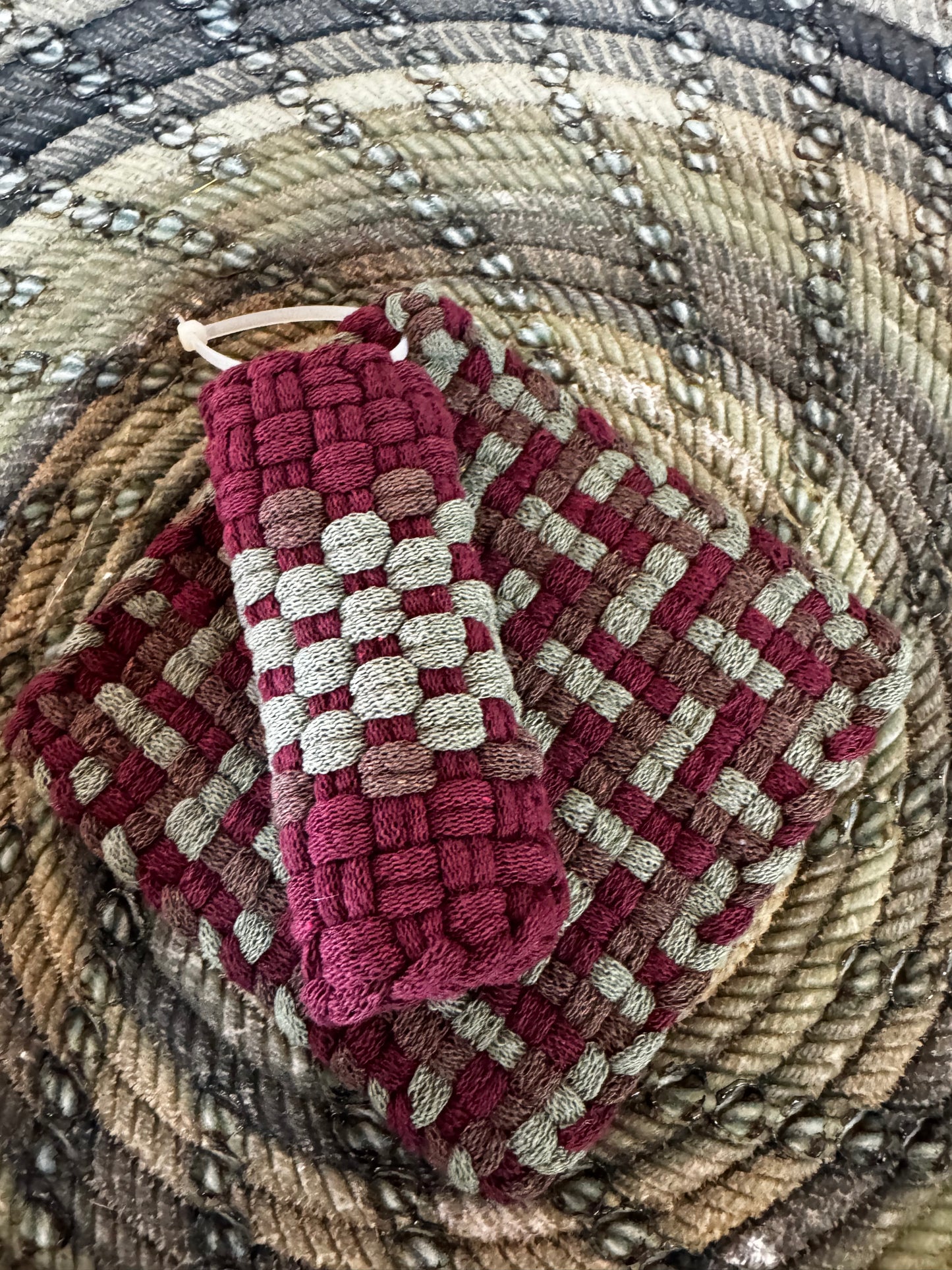 Pot Holder-Trivet with Skillet Handler (Different Color Options)