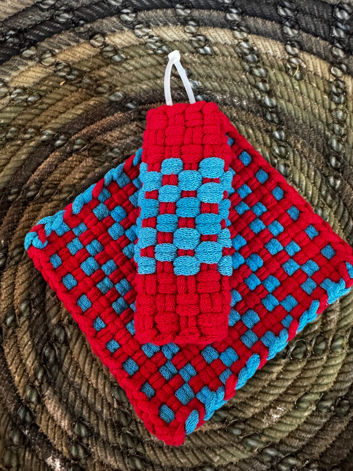 Pot Holder-Trivet with Skillet Handler (Different Color Options)