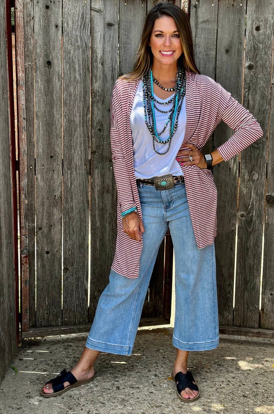 TTT Striped Cardigan