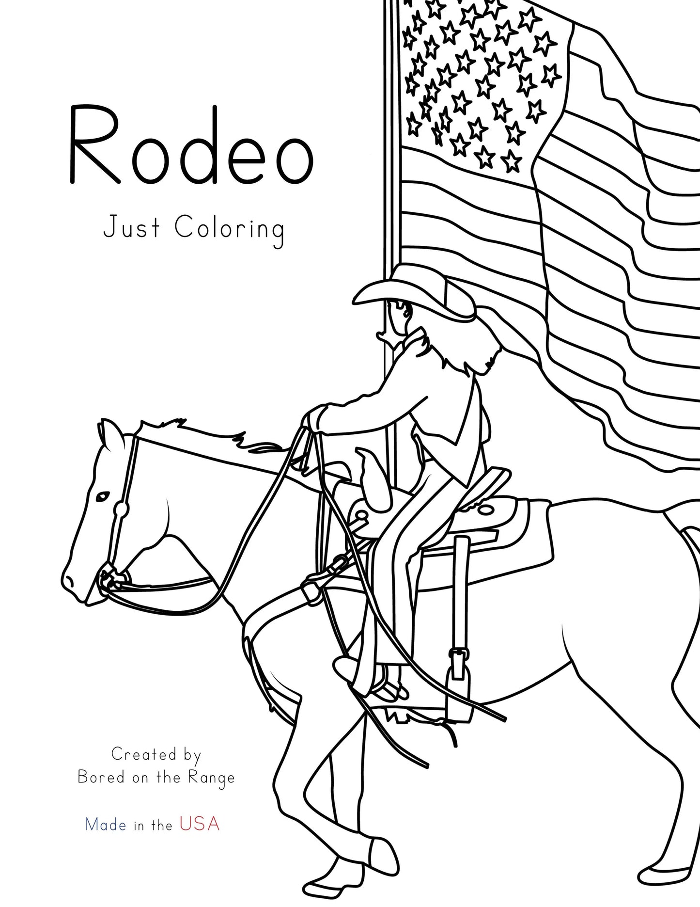 Bored on the Range Activity and Coloring Books