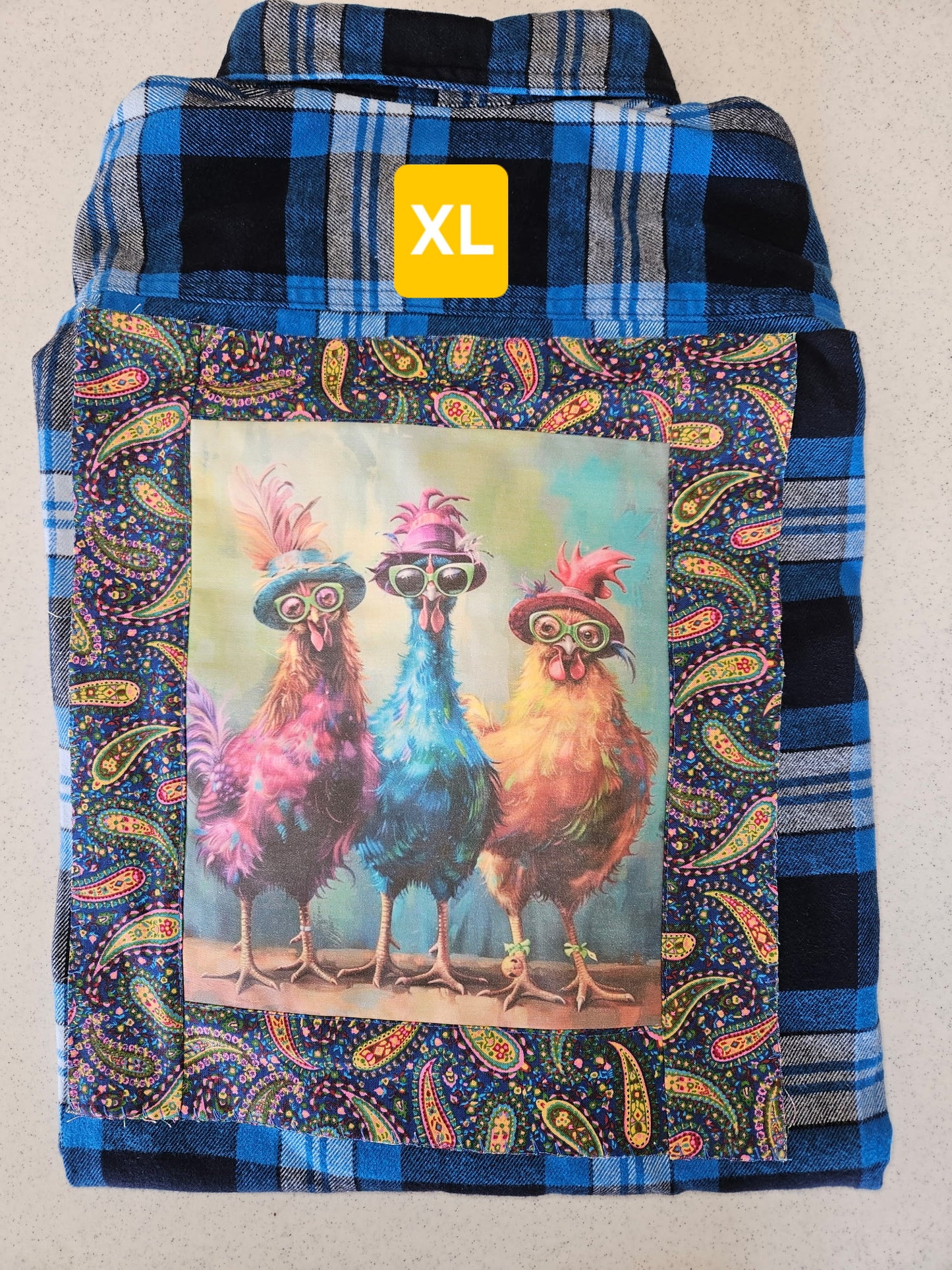 Stinkin’ Cute Cool Chickens Flannel
