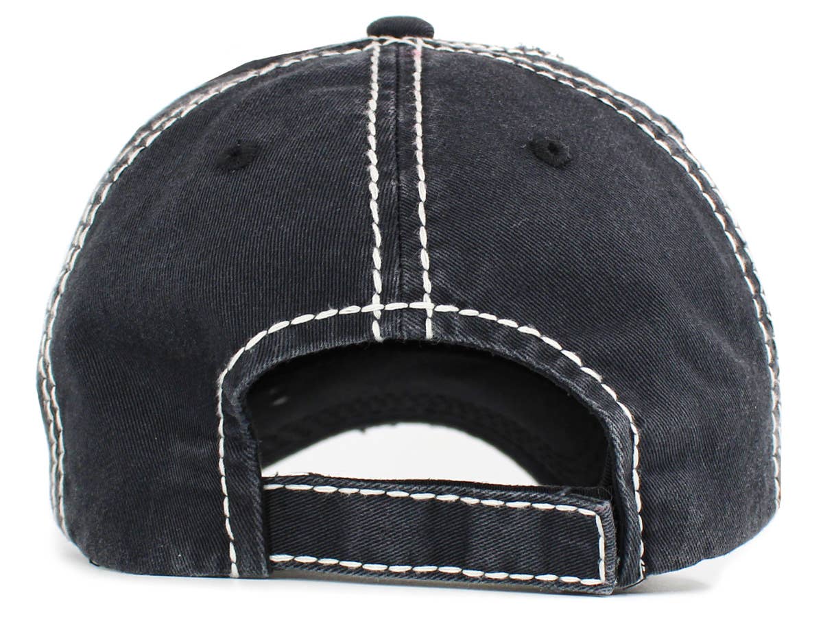 Happy People Play Pickleball Washed Vintage Ballcap
