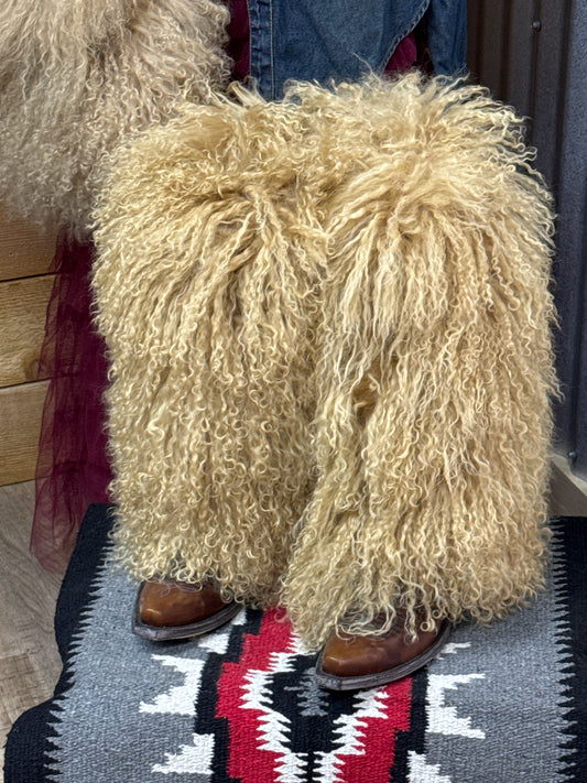 Tan Fur Boot Covers