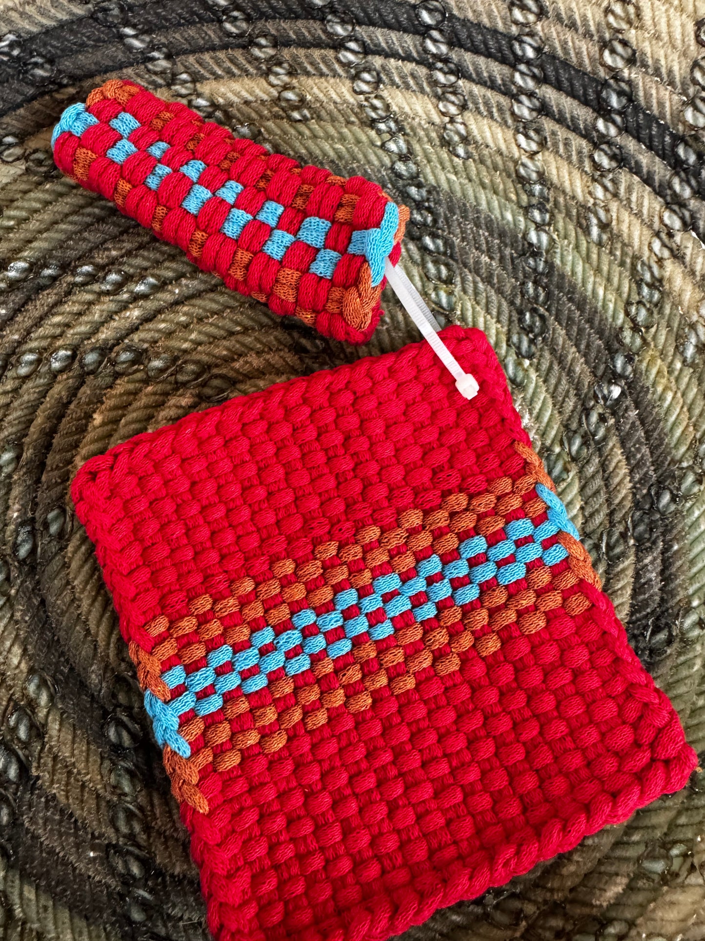 Pot Holder-Trivet with Skillet Handler (Different Color Options)