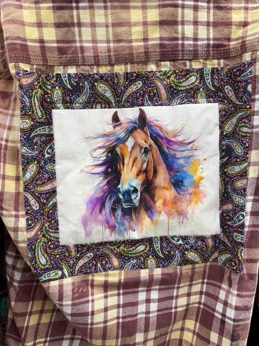 Horse W/Paisley Trim , Stinkin’ Cute Shirt