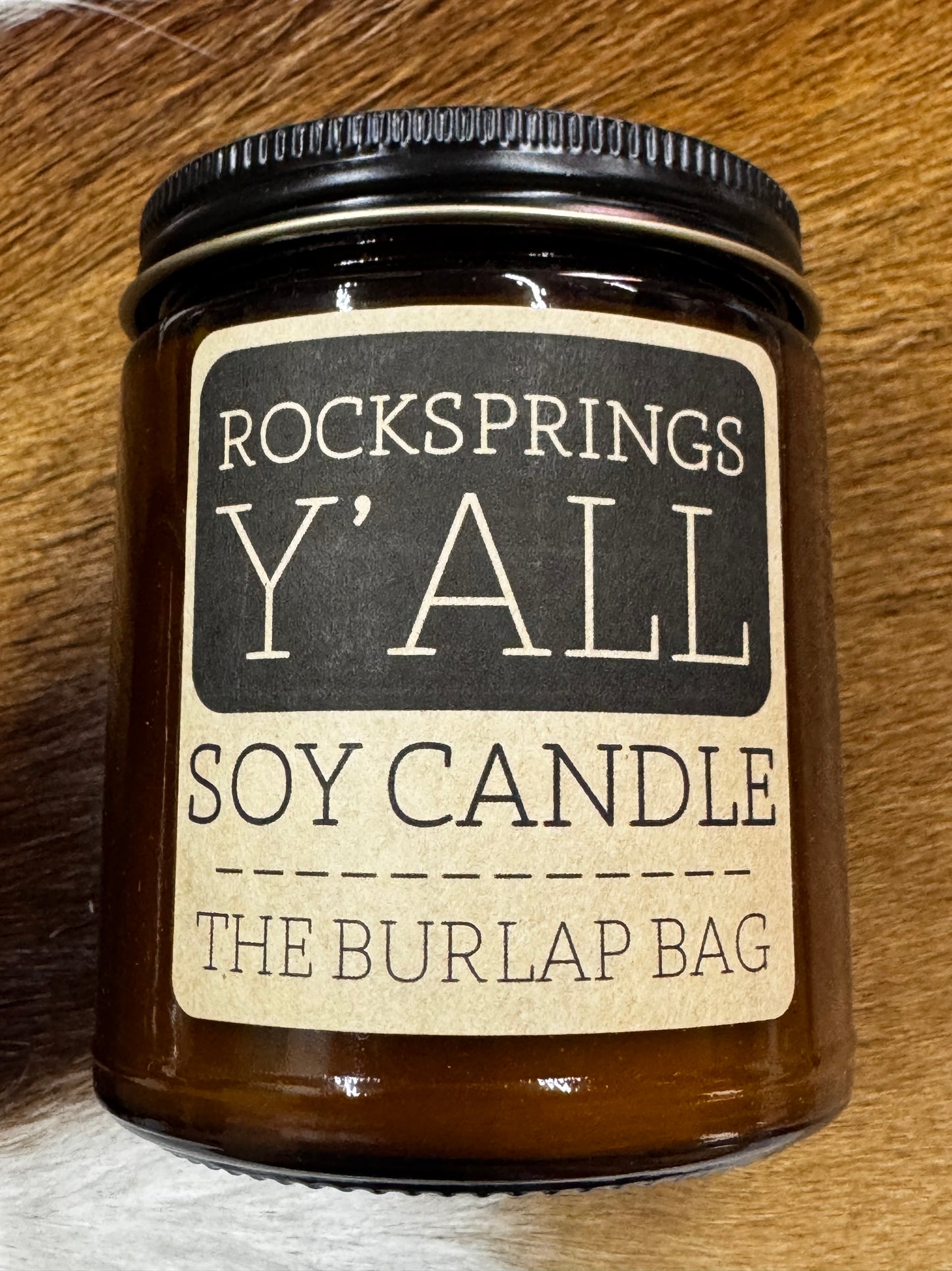 Burlap Bag Candle