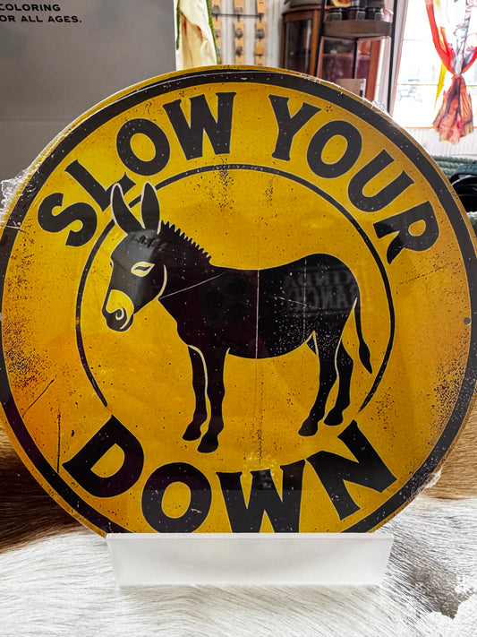 Slow Down Sign