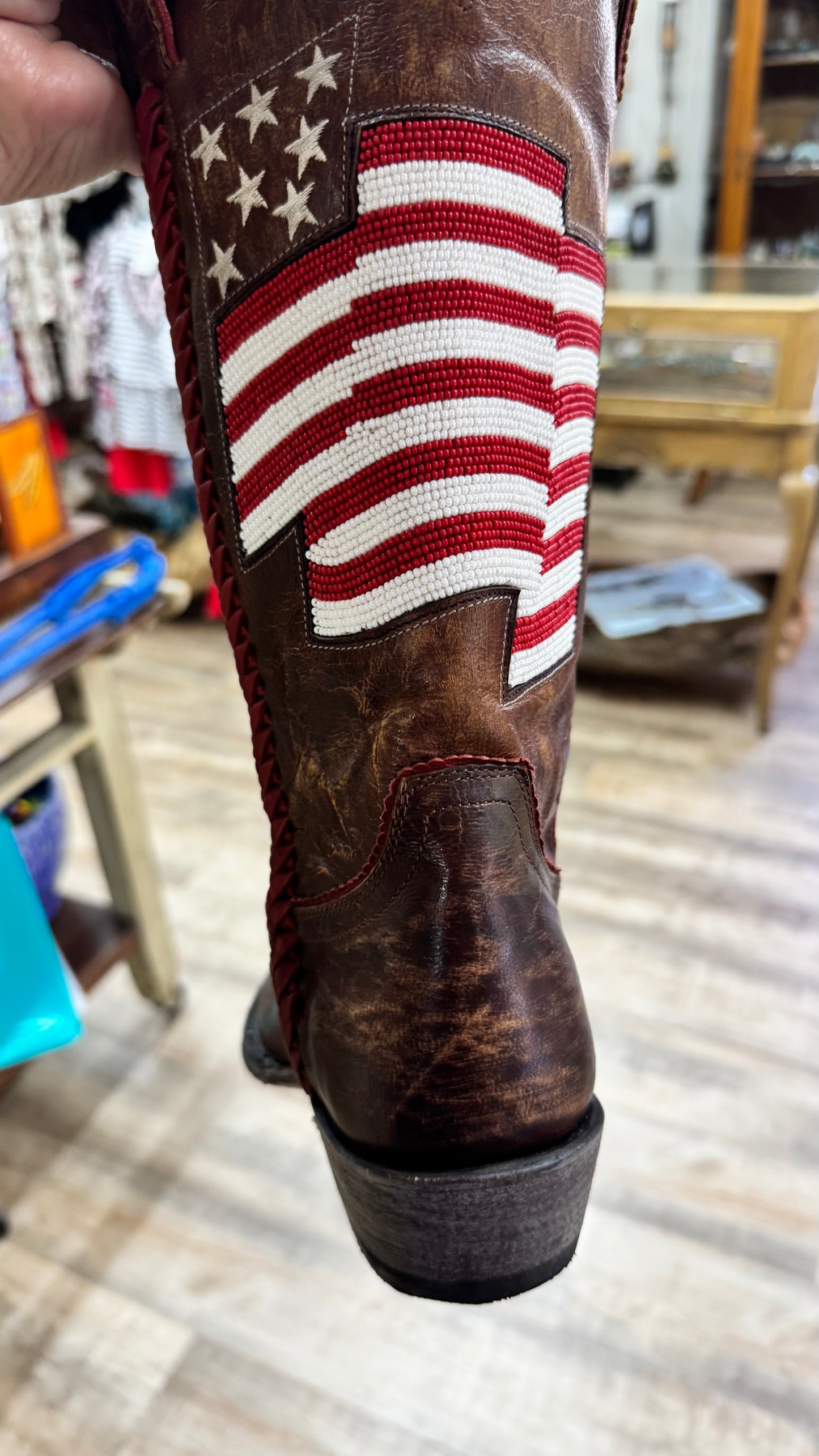 Old Gringo Patriotic Beaded Boots