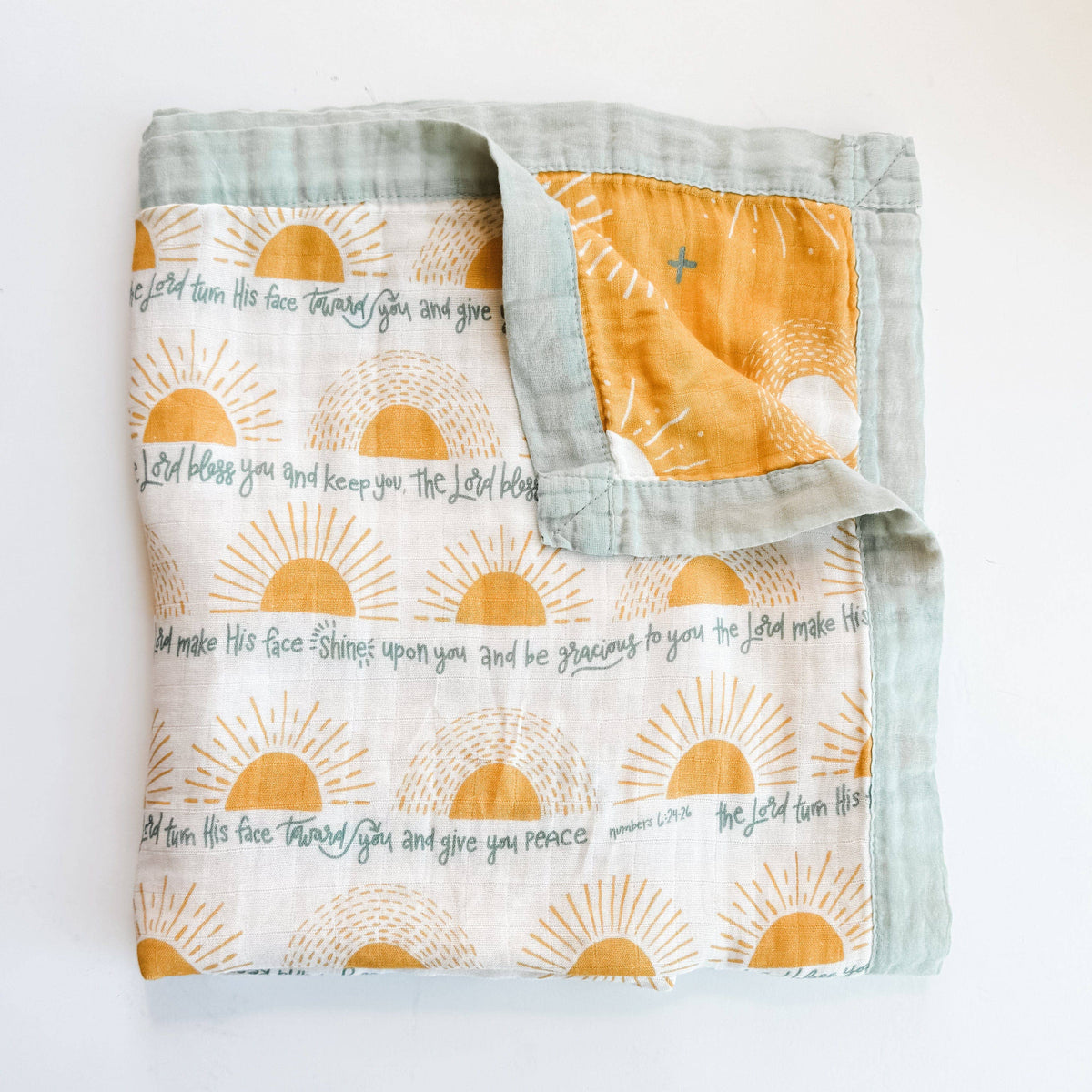 The Blessing Luxury Double Sided Muslin Blanket