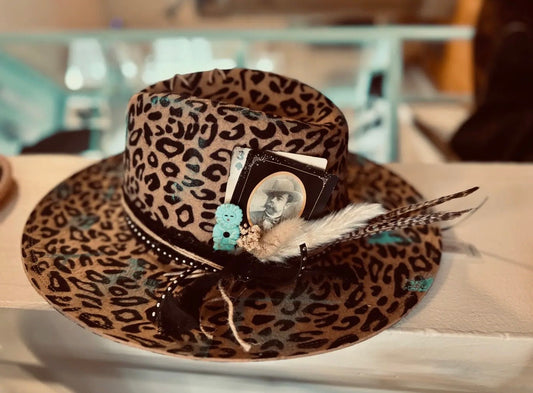 Desert Gypsy Leopard Fedora Hat