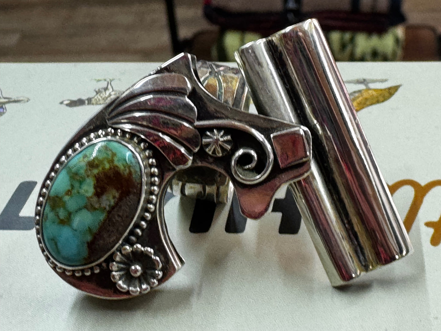 Girl Loves Guns Ring