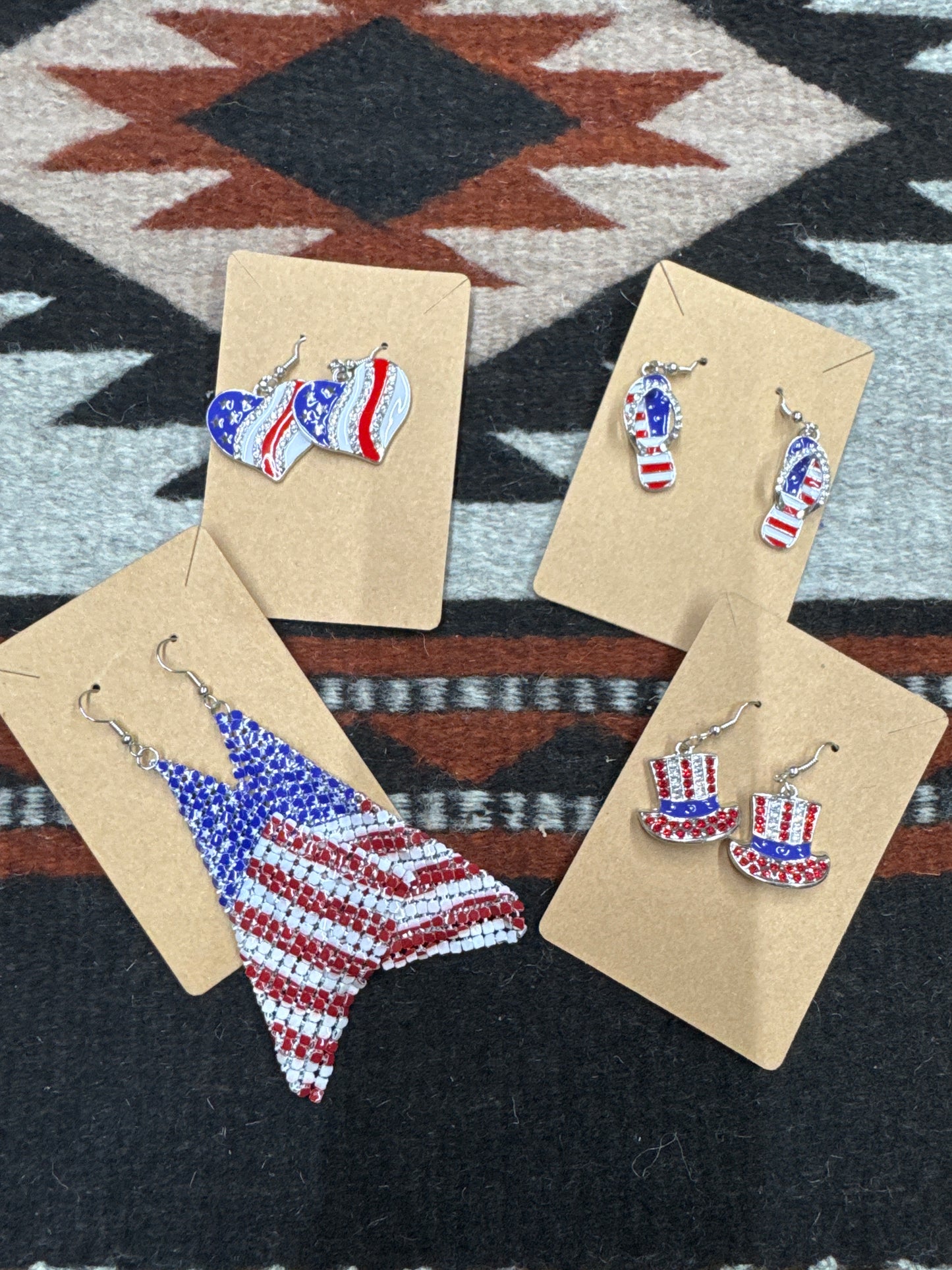 Patriotic Bling Earrings