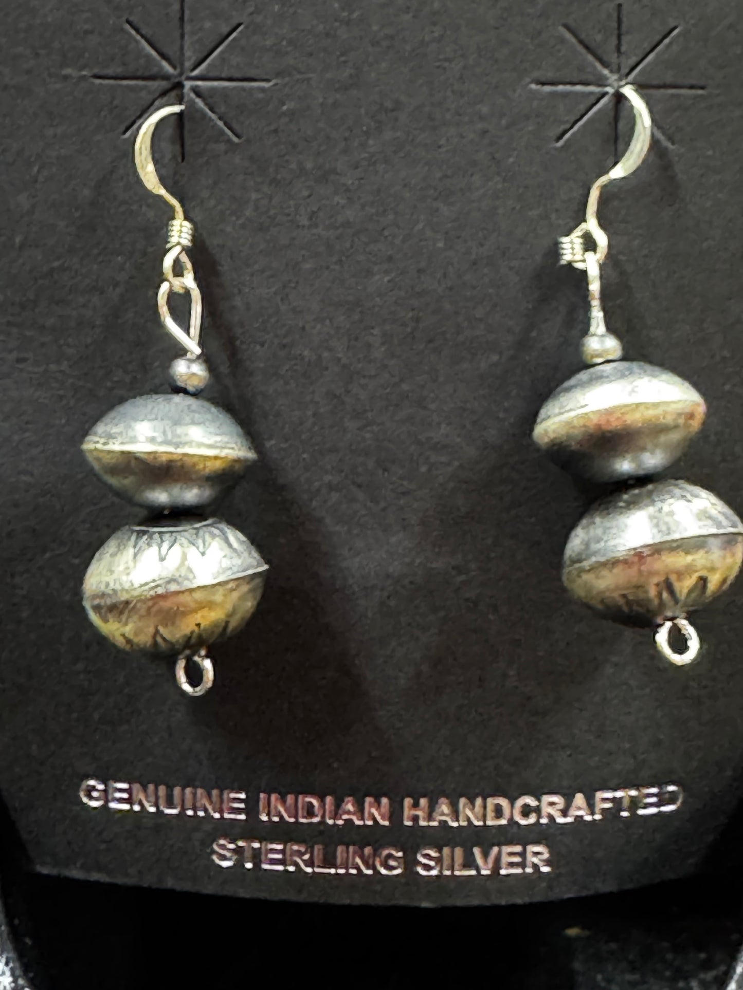 Sterling Navajo Pearl Earrings