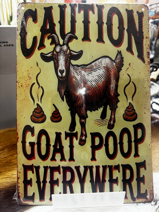 Goat Poop Sign
