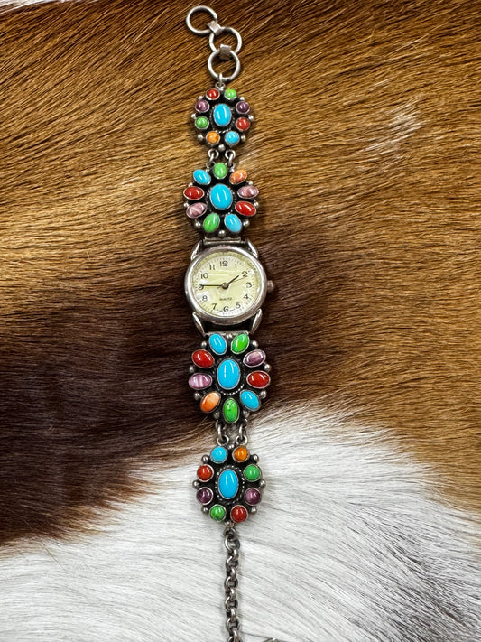 Multi Stone Vintage Watch