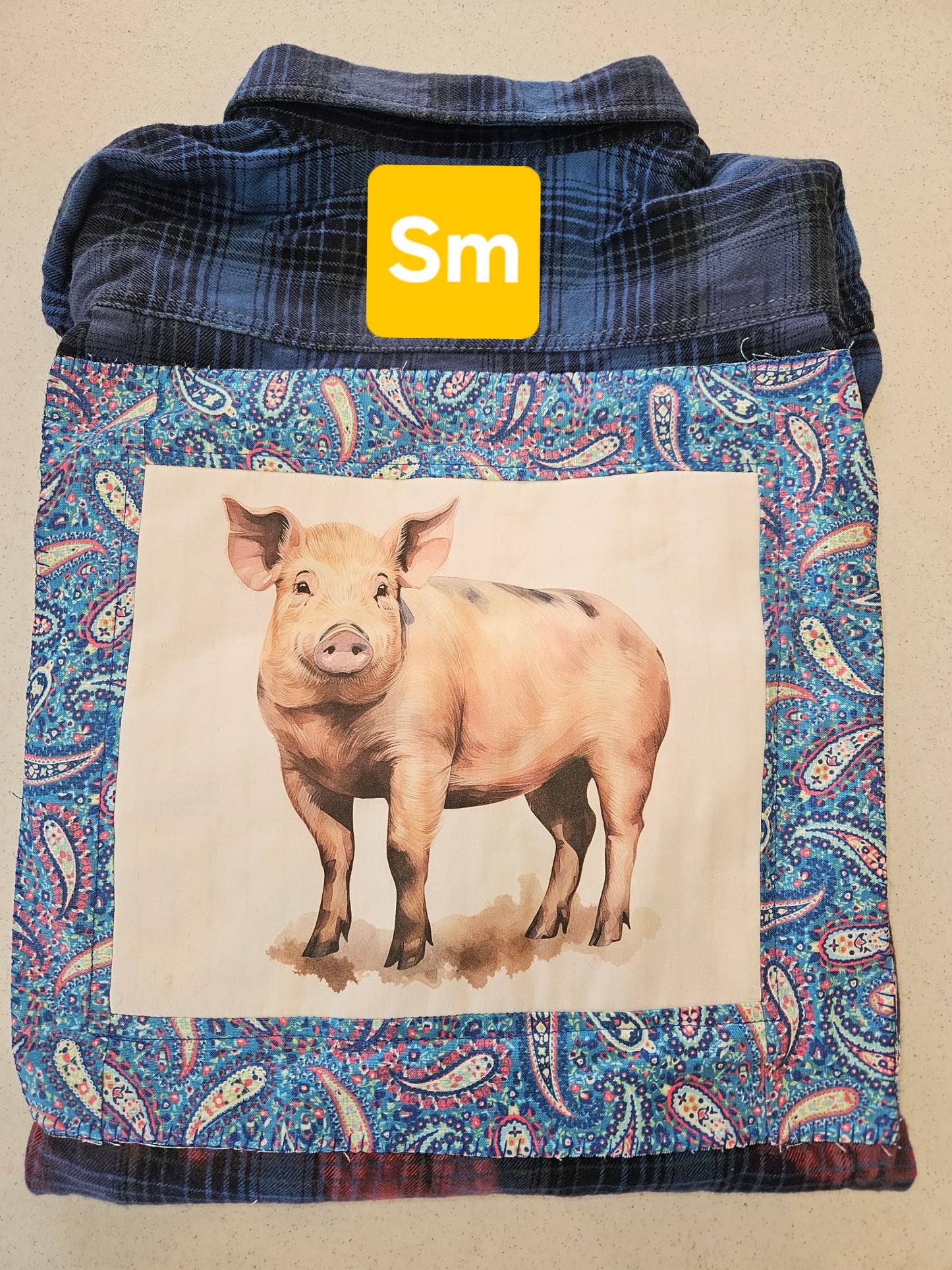 Stinkin’ Cute Show Pig Flannel
