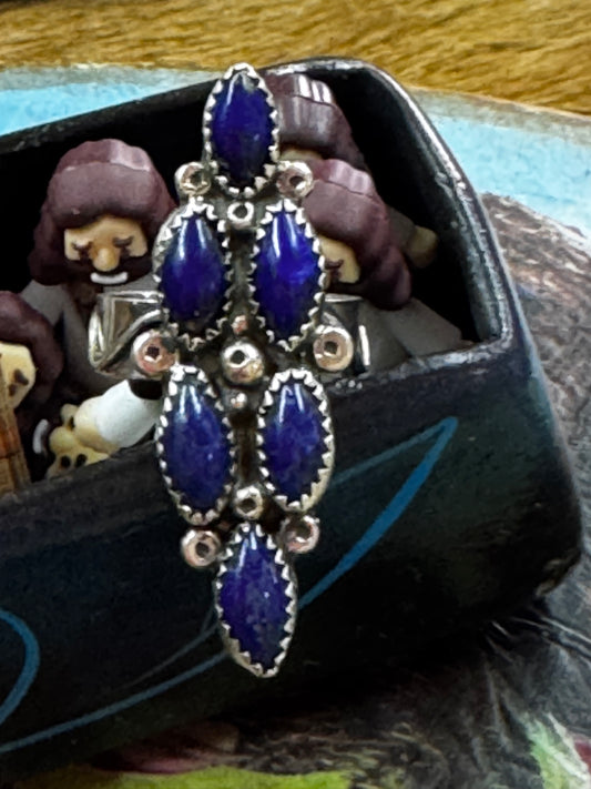 Lapis 6 Stone Ring