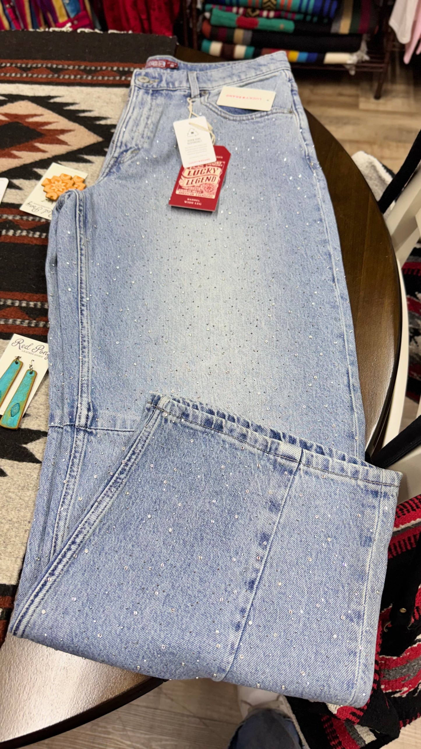 Lucky Wide Leg Barrel Jeans