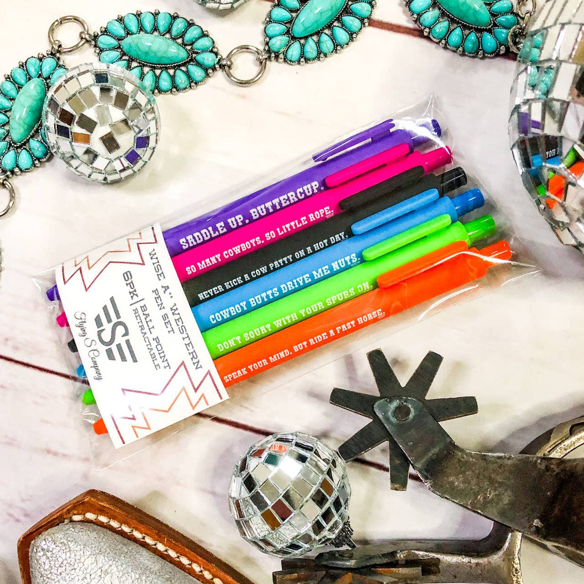 Wise A** Western Pen Set