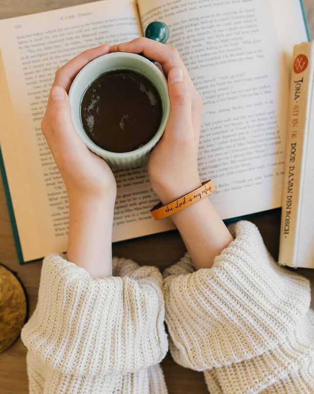 Bible Scripture Thin Leather Bracelet