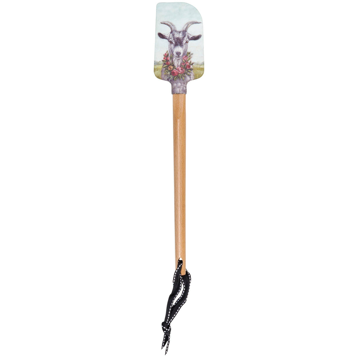 Floral Goat Spatula