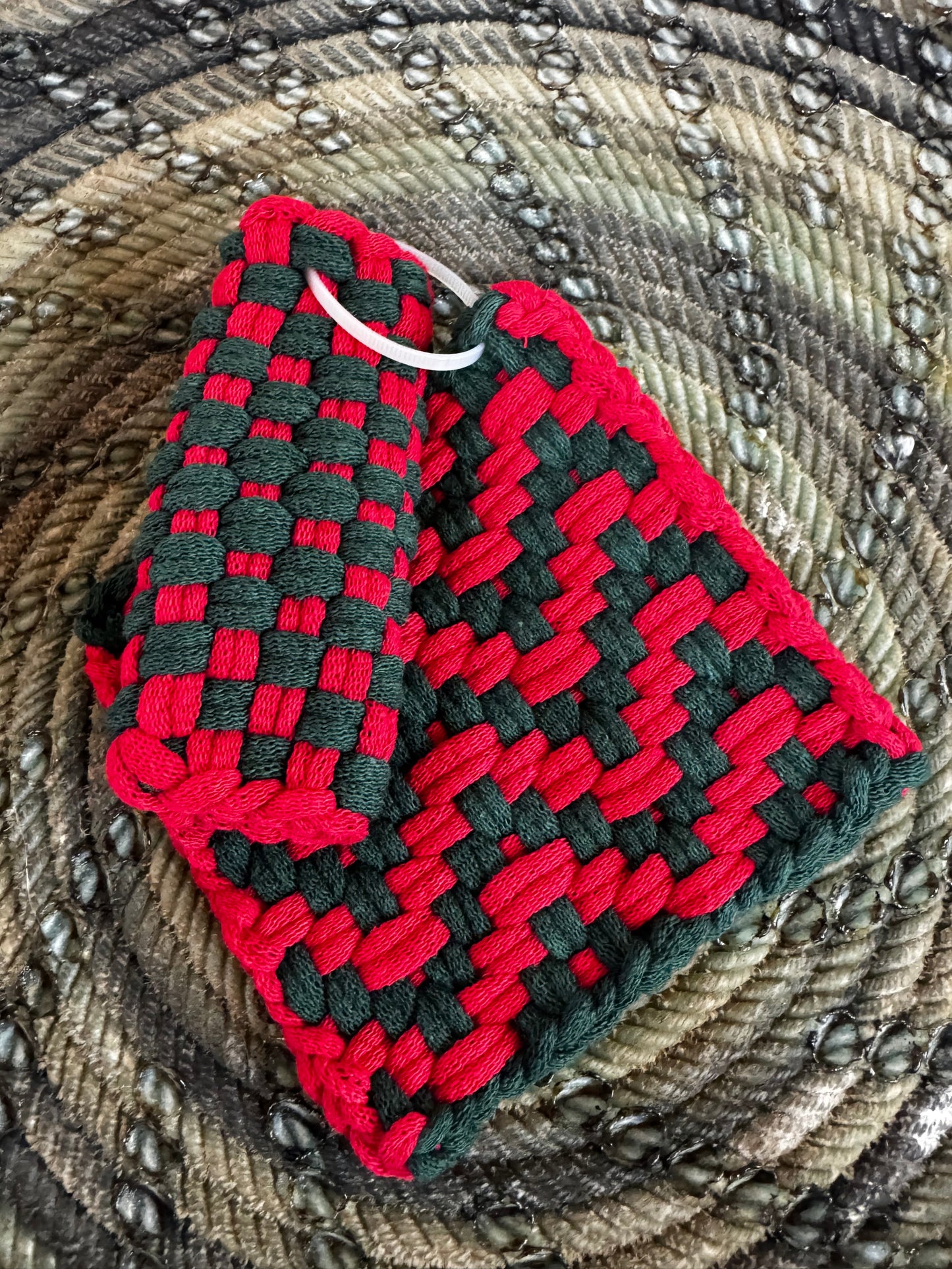 Pot Holder-Trivet with Skillet Handler (Different Color Options)