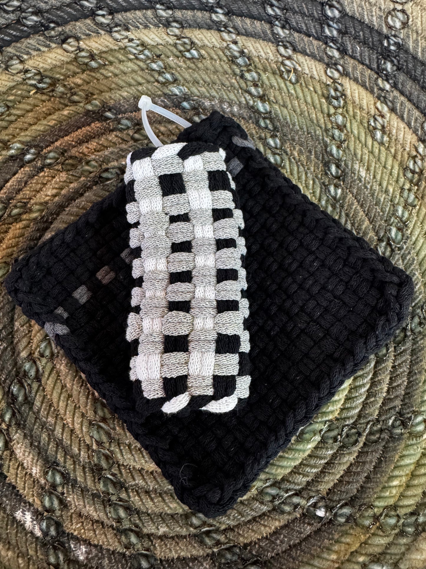 Pot Holder-Trivet with Skillet Handler (Different Color Options)