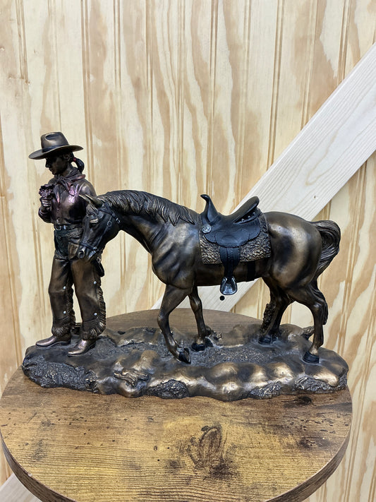 Cowgirl & Horse