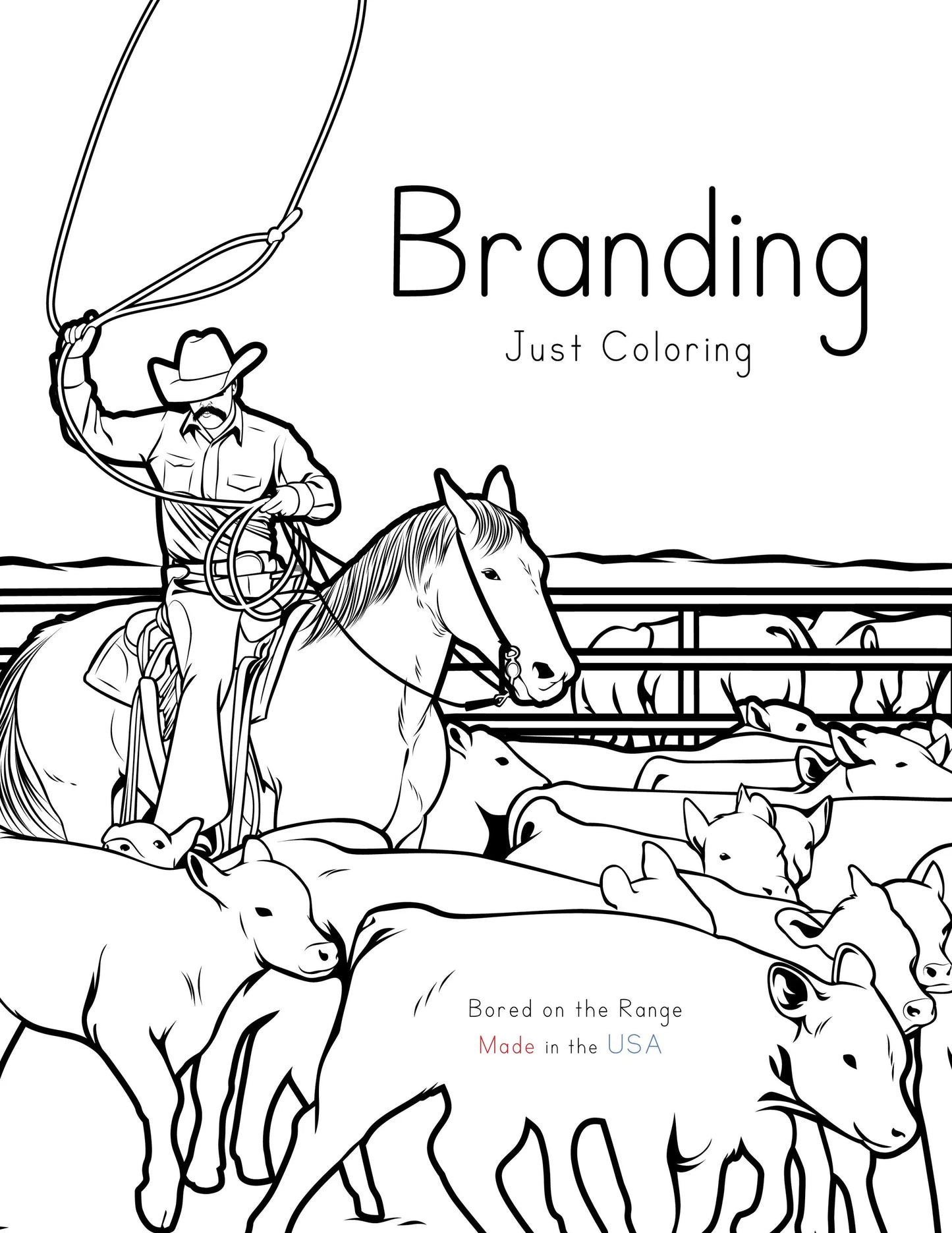 Bored on the Range Activity and Coloring Books